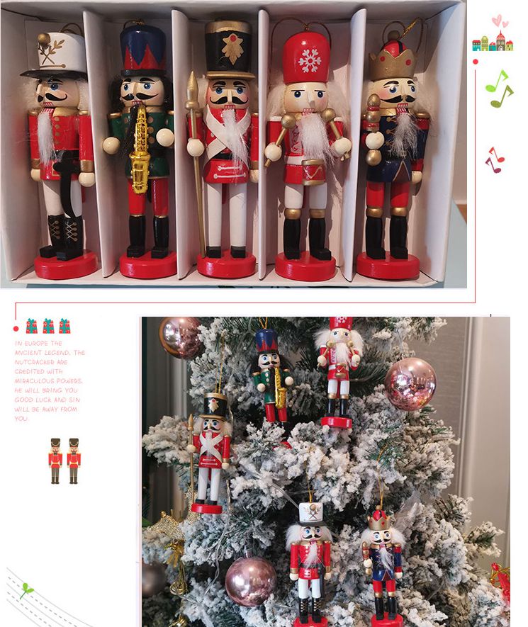5/6 шт., Деревянные Подвески д – обзор и цена Nutcracker Figurine